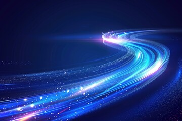 The trajectory of blue light