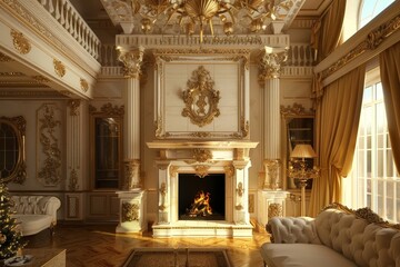 Classical Fireplace Interior