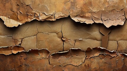 Torn cardboard background and texture design idea: Torn cardboard texture with watercolor splashes...