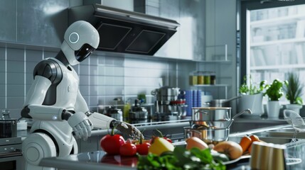 Fototapeta premium Robot Chef