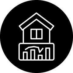 Vector Design House Stats Icon Style