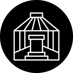 Vector Design Yurt Icon Style