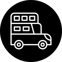 Vector Design Double Decker Icon Style