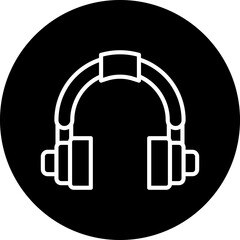 Obraz premium Vector Design Headphones Icon Style
