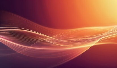 A colorful image of a wave with orange background