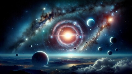 Dark wallpaper for space and fantastic view and so excited
