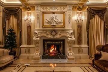 Classical Fireplace Interior