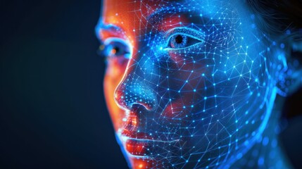 Facial recognition system with facial recognition interface and 3D scanning.