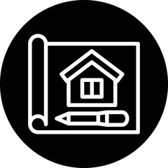 Vector Design Blueprint Icon Style
