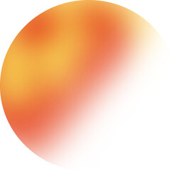 Glow neon abstract circle shape