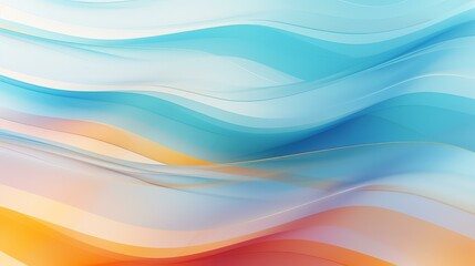 Obraz premium Abstract background of soft pastel layers and translucent shapes.