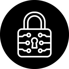 Vector Design Lock Icon Style