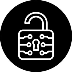 Vector Design Unlock Icon Style