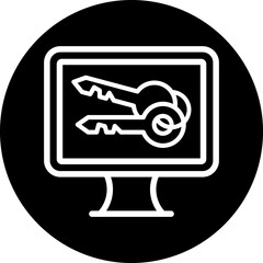 Obraz premium Vector Design Key Icon Style