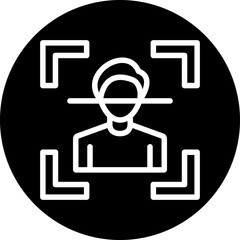 Vector Design Facial Recognition Icon Style