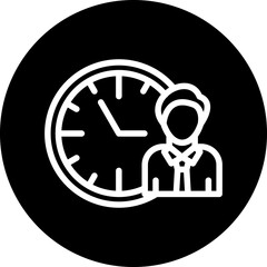 Vector Design Working Hours Icon Style