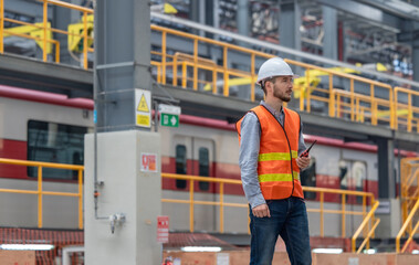 A locomotive engineer manager trains staff, coordinates teams, dispatches work orders and schedules