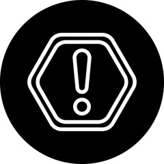 Vector Design Warning Icon Style