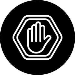 Obraz premium Vector Design Stop Sign Icon Style