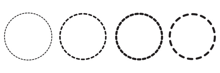 Obraz premium Tracing circle. isolated on white background. EPS 10