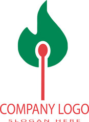 logo for company, Fire Light icon, fire light logo, Burning Match Logo, business icon, business logo, fire light icon vector illustration, t-shirt design