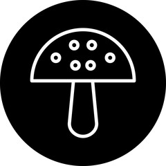 Vector Design Mushroom Icon Style