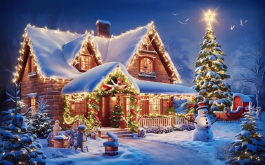  Christmas simple HD wallpaper