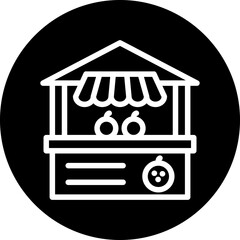 Vector Design Fruit Stall Icon Style