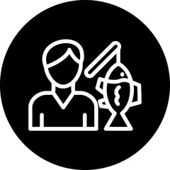 Vector Design Fisherman Icon Style