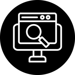 Vector Design Online Search Icon Style