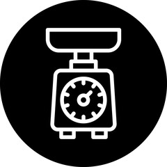 Vector Design Kitchen Scale Icon Style