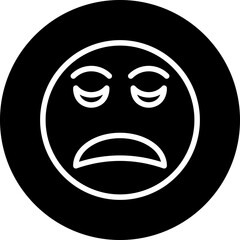 Vector Design Disappointed Icon Style