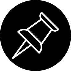 Vector Design Push Pin Icon Style