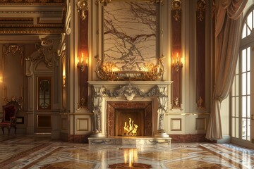 Classical Fireplace Interior