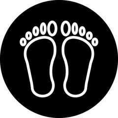 Vector Design Footprint Icon Style