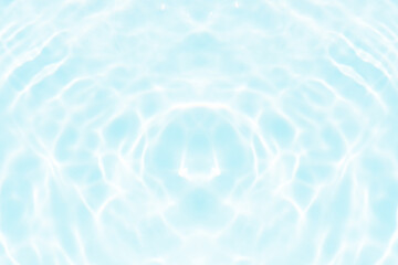 Blue water with ripples on the surface. Defocus blurred transparent blue colored clear calm water...