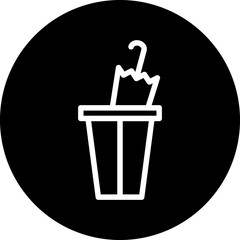 Vector Design Umbrella Stand Icon Style