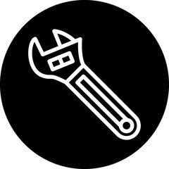 Vector Design Wrench Icon Style