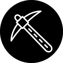 Vector Design Pickaxe Icon Style