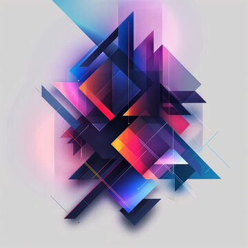 projekt, ilustracja, plik wektorowy, origami, sztuka, deseń, geometryczne, 3d, papier, tr&oacute;jkąt, bryły, tapeta, barwa, dekoracja, strzała, koncepcja, bisnes, tekstura, symbol, iskra, blękit, icony, cyf