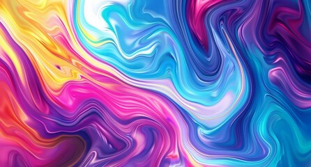 Obraz premium Vibrant abstract fluid art background