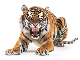 Obraz premium a tiger with its mouth open