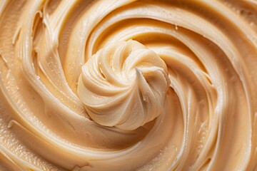 Creamy peanut butter swirl texture