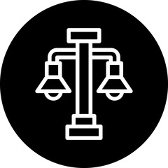 Vector Design Street Light Icon Style