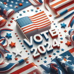 Obraz premium US Presidential Election 2024