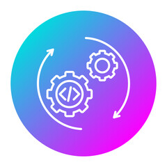 Automation vector icon. Can be used for No Code iconset.