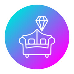 Naklejka premium Luxury vector icon. Can be used for Comfort iconset.