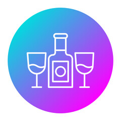 Wine vector icon. Can be used for Comfort iconset.