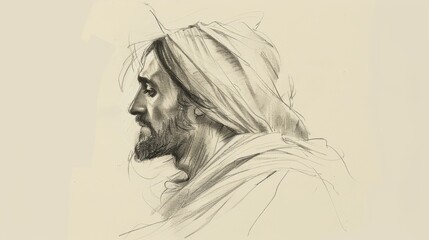 Fototapeta premium Jesus' Promise of His Second Coming, Biblical Illustration of Hope and Assurance, Ideal for Religious article