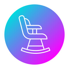 Rocking Chair vector icon. Can be used for Comfort iconset.